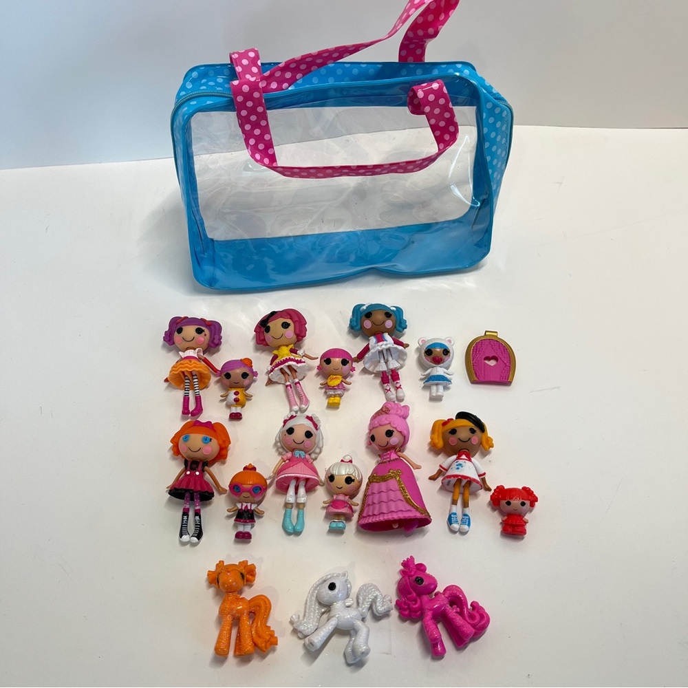 Mini Lalaloopsy Doll Figure Lot Little Sisters Bag Ponies Suzette La Sweet Toys